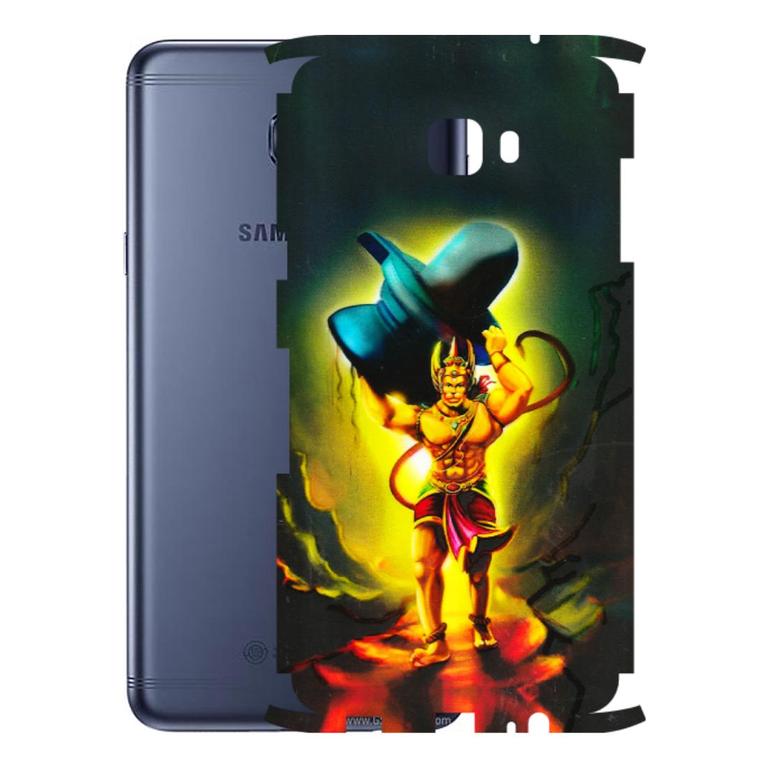 Samsung M/F/Note/Flip and C Phone Skins (All Models) - Hanuman Ji - 3D Embossed Finish (L-128) Samsung Galaxy C7 Pro
