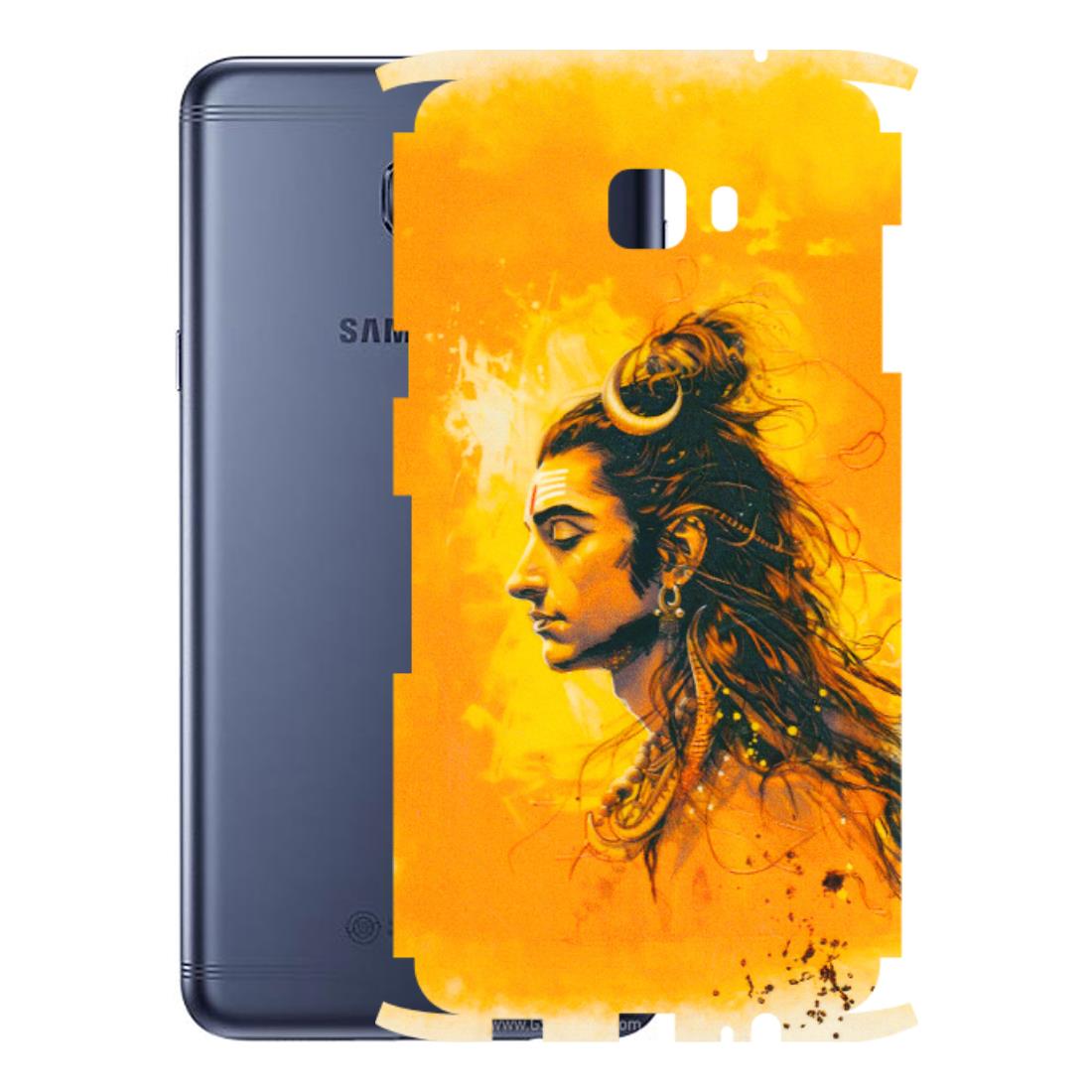 Samsung M/F/Note/Flip and C Phone Skins (All Models) - Shiv Shakti - 3D Embossed Finish (L-14) Samsung Galaxy C7 Pro