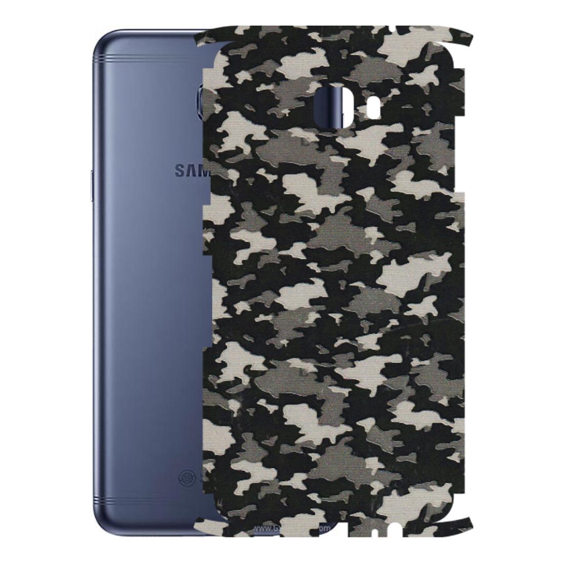 Samsung M/F/Note/Flip and C Phone Skins (All Models) - Black/Grey Camoflaunge - 3D Embossed Finish (L-142) Samsung Galaxy C7 Pro