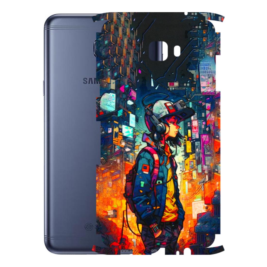 Samsung M/F/Note/Flip and C Phone Skins (All Models) - Street Anime Guy - 3D Embossed Finish (L-158) Samsung Galaxy C7 Pro