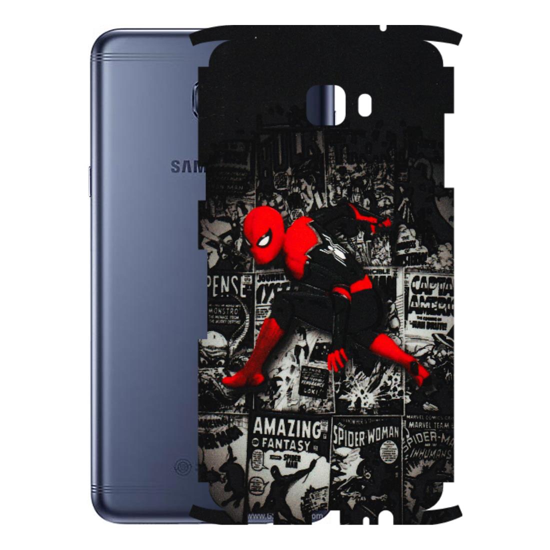 Samsung M/F/Note/Flip and C Phone Skins (All Models) - SpiderMan New - 3D Embossed Finish (L-162) Samsung Galaxy C7 Pro