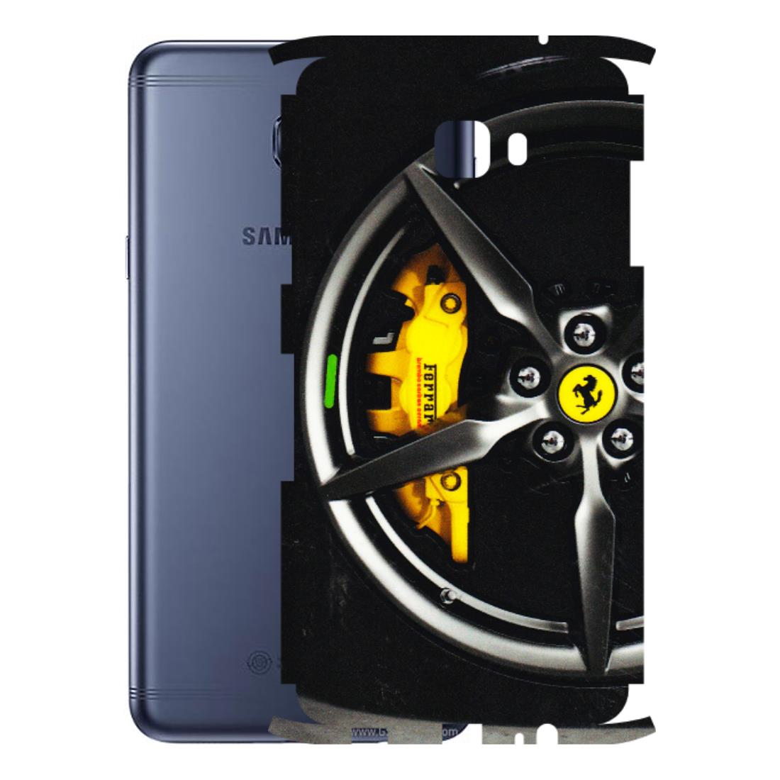 Samsung M/F/Note/Flip and C Phone Skins (All Models) - Ferrari Wheel Alloy - 3D Embossed Finish (L-173) Samsung Galaxy C7 Pro