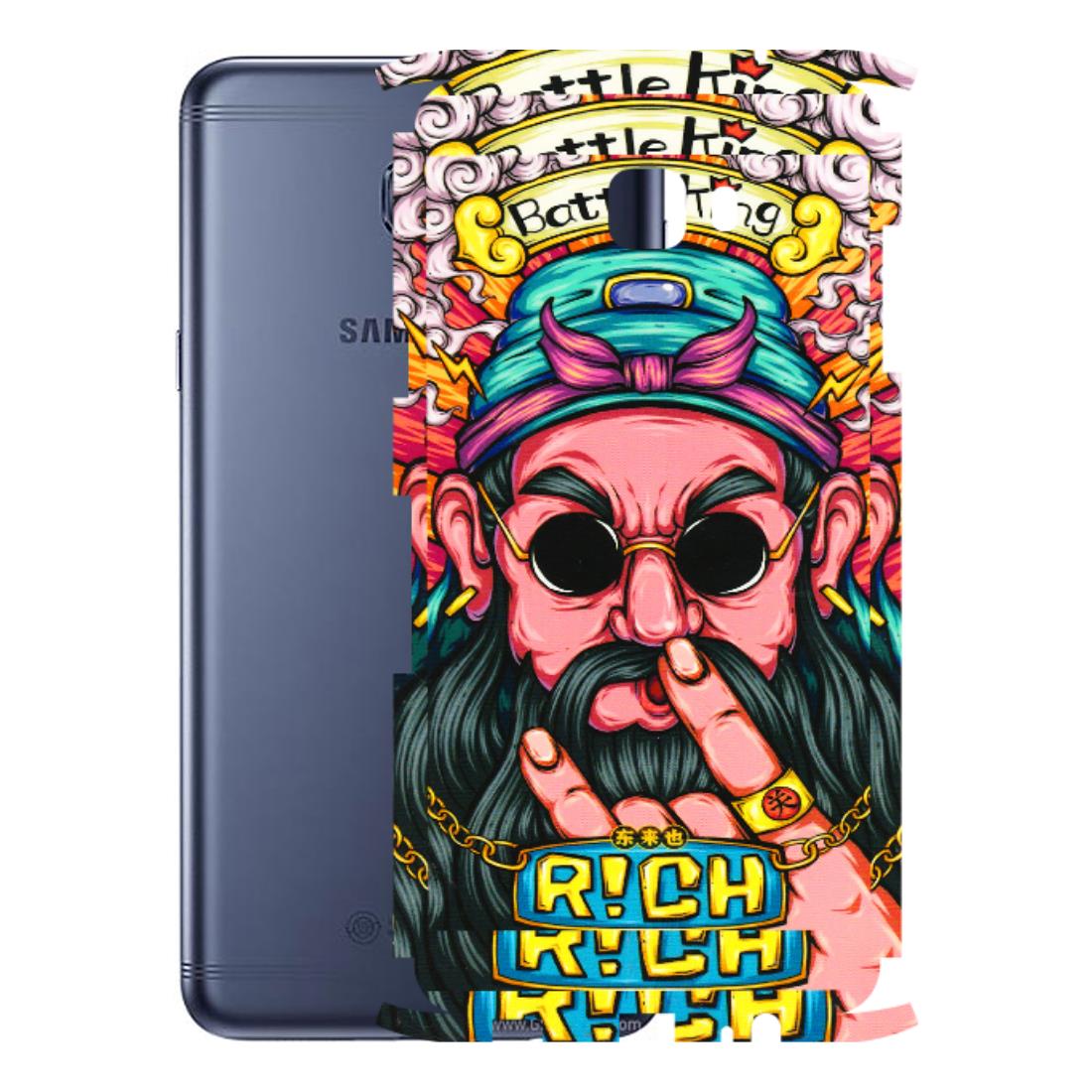 Samsung M/F/Note/Flip and C Phone Skins (All Models) - Battle King Dude Face - 3D Embossed Finish (L-178) Samsung Galaxy C7 Pro