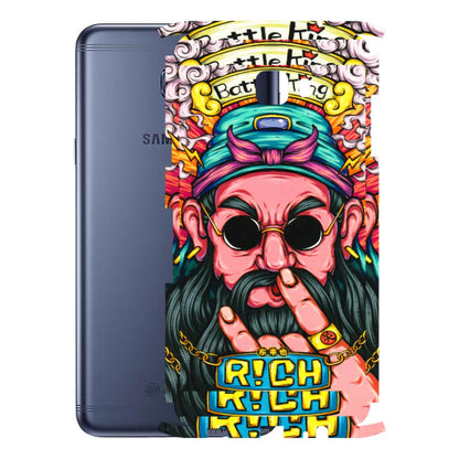 Samsung M/F/Note/Flip and C Phone Skins (All Models) - Battle King Dude Face - 3D Embossed Finish (L-178) Samsung Galaxy C7 Pro