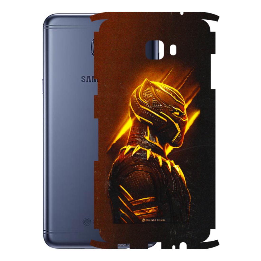 Samsung M/F/Note/Flip and C Phone Skins (All Models) - Gold Black Panther - 3D Embossed Finish (L-181) Samsung Galaxy C7 Pro