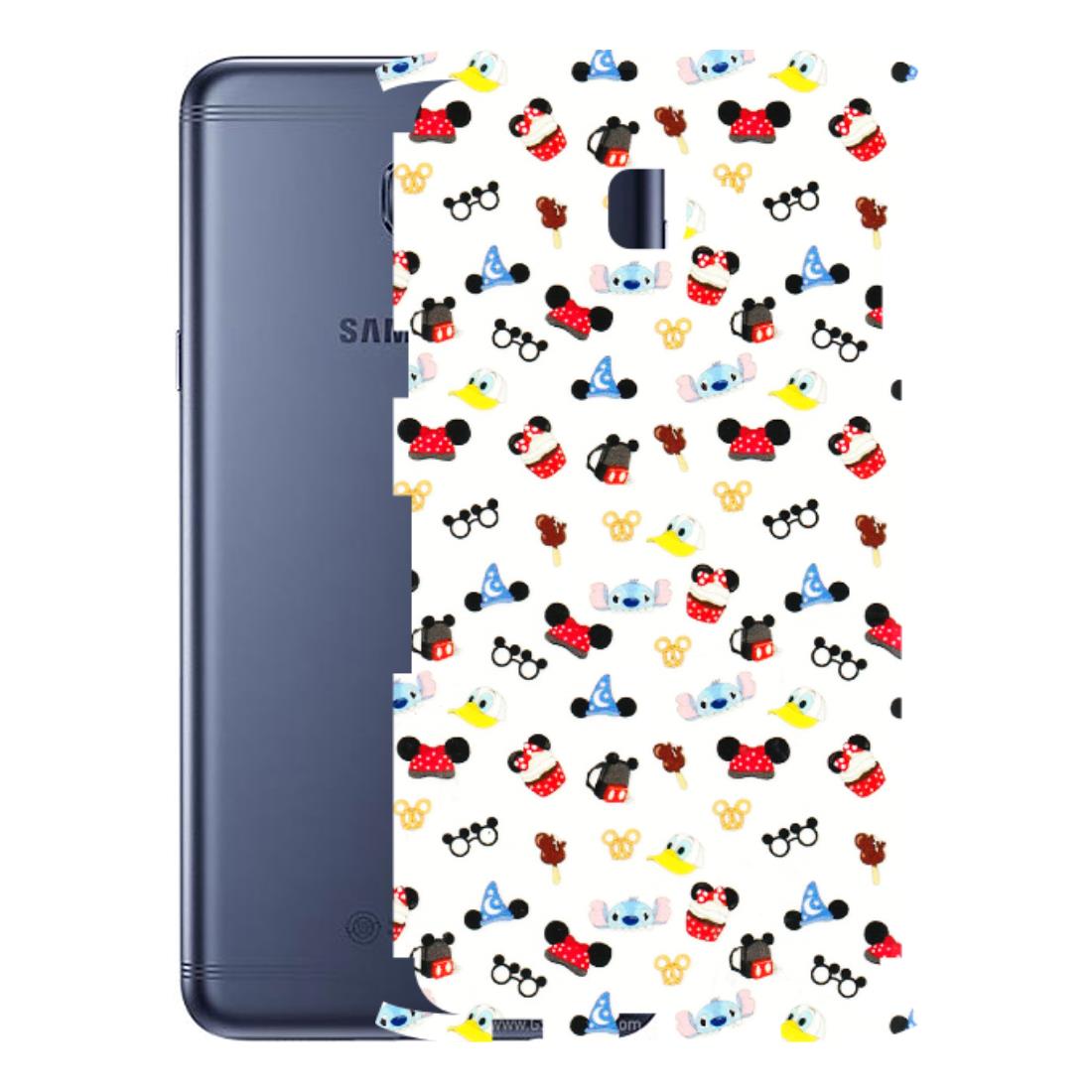 Samsung M/F/Note/Flip and C Phone Skins (All Models) - Minnie Mouse & Donald Doodles s - 3D Embossed Finish (L-194) Samsung Galaxy C7 Pro