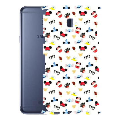 Samsung M/F/Note/Flip and C Phone Skins (All Models) - Minnie Mouse & Donald Doodles s - 3D Embossed Finish (L-194) Samsung Galaxy C7 Pro