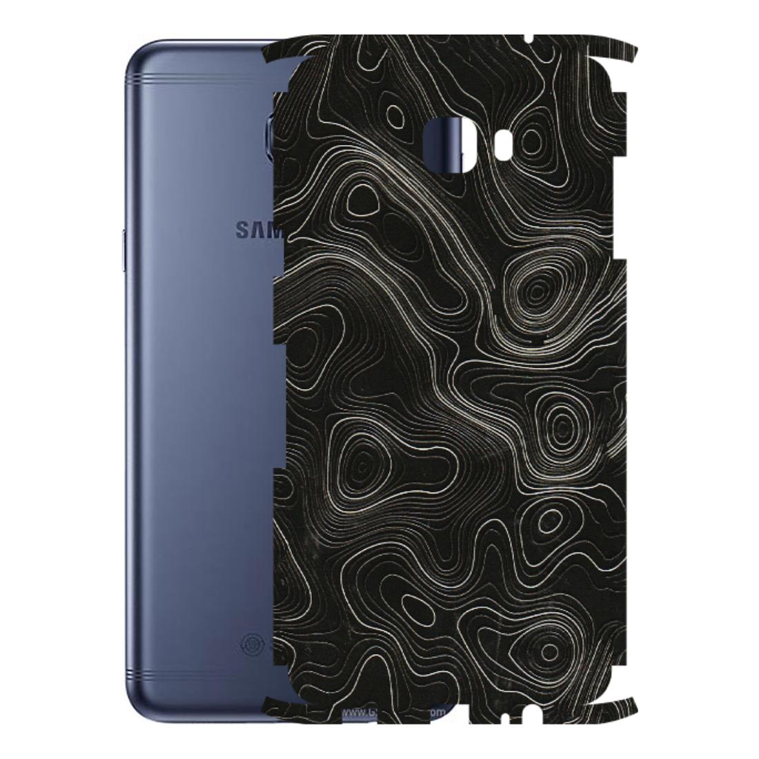 Samsung M/F/Note/Flip and C Phone Skins (All Models) - Black Swirl - 3D Embossed Finish (L-196) Samsung Galaxy C7 Pro