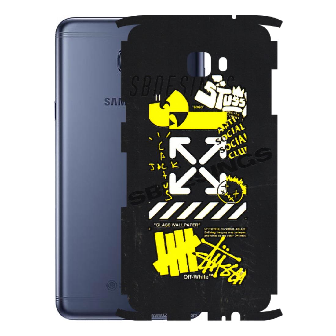 Samsung M/F/Note/Flip and C Phone Skins (All Models) - Anti Social Graffiti - 3D Embossed Finish (L-198) Samsung Galaxy C7 Pro