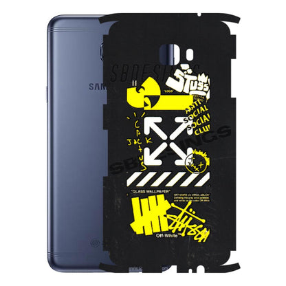 Samsung M/F/Note/Flip and C Phone Skins (All Models) - Anti Social Graffiti - 3D Embossed Finish (L-198) Samsung Galaxy C7 Pro