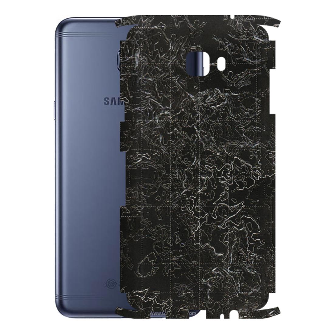 Samsung M/F/Note/Flip and C Phone Skins (All Models) - Black map Texture - 3D Embossed Finish (L-201) Samsung Galaxy C7 Pro