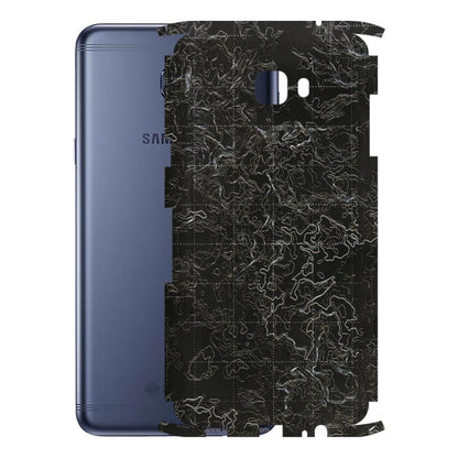 Samsung M/F/Note/Flip and C Phone Skins (All Models) - Black map Texture - 3D Embossed Finish (L-201) Samsung Galaxy C7 Pro