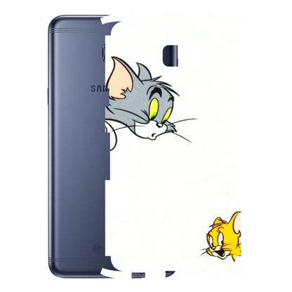 Samsung M/F/Note/Flip and C Phone Skins (All Models) - Cute Tom And Jerry - 3D Embossed Finish (L-220) Samsung Galaxy C7 Pro