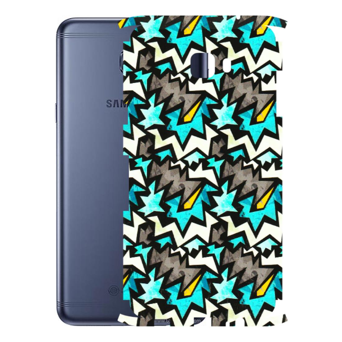 Samsung M/F/Note/Flip and C Phone Skins (All Models) - Funky Zig Zag - 3D Embossed Finish (L-223) Samsung Galaxy C7 Pro