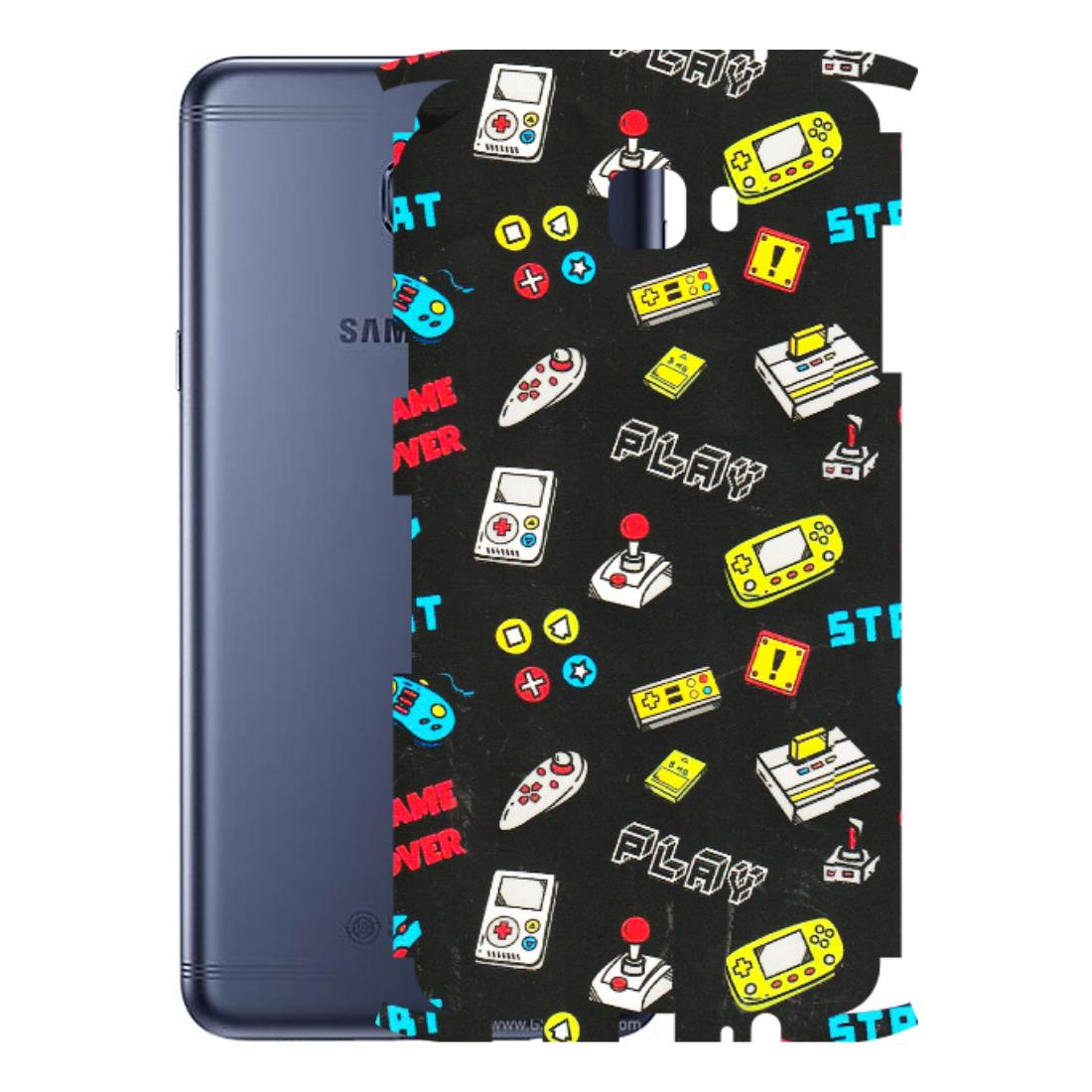 Samsung M/F/Note/Flip and C Phone Skins (All Models) - Gaming Doodles - 3D Embossed Finish (L-224) Samsung Galaxy C7 Pro