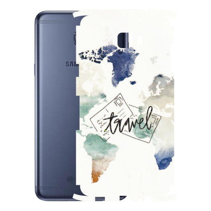 Samsung M/F/Note/Flip and C Phone Skins (All Models) - Travel The World - 3D Embossed Finish (L-232) Samsung Galaxy C7 Pro