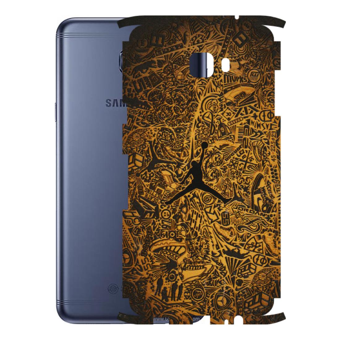 Samsung M/F/Note/Flip and C Phone Skins (All Models) - Premium Gold Basketball Player - 3D Embossed Finish (L-236) Samsung Galaxy C7 Pro