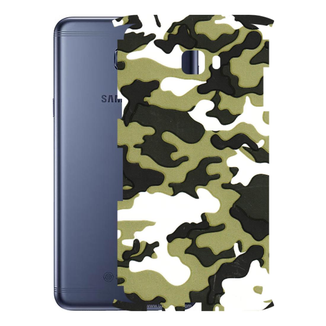 Samsung M/F/Note/Flip and C Phone Skins (All Models) - Camouflages White And Green - 3D Embossed Finish (L-243) Samsung Galaxy C7 Pro