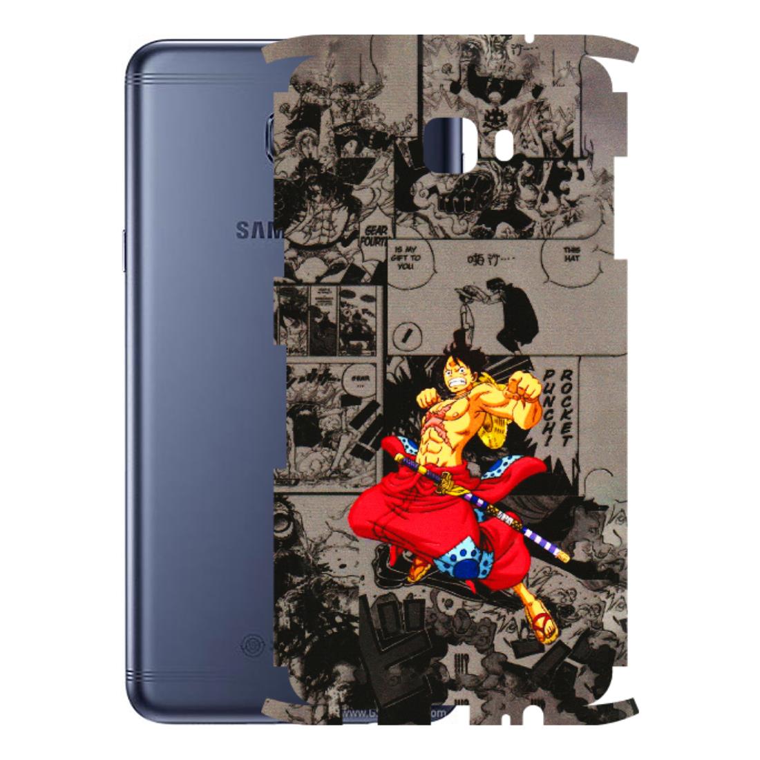 Samsung M/F/Note/Flip and C Phone Skins (All Models) - One Piece Rocket Punch Manga - 3D Embossed Finish (L-25) Samsung Galaxy C7 Pro