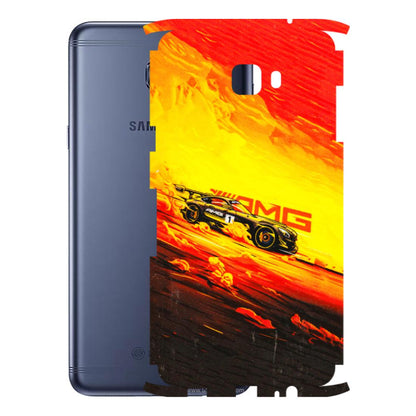 Samsung M/F/Note/Flip and C Phone Skins (All Models) - AMG Car Speed Cover - 3D Embossed Finish (L-256) Samsung Galaxy C7 Pro