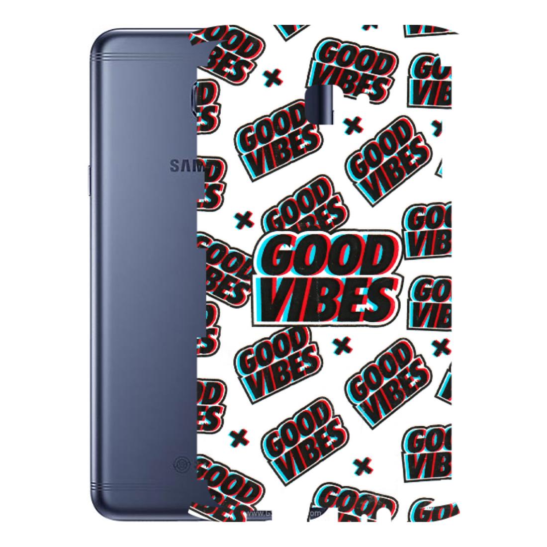Samsung M/F/Note/Flip and C Phone Skins (All Models) - Good Vibes - 3D Embossed Finish (L-282) Samsung Galaxy C7 Pro