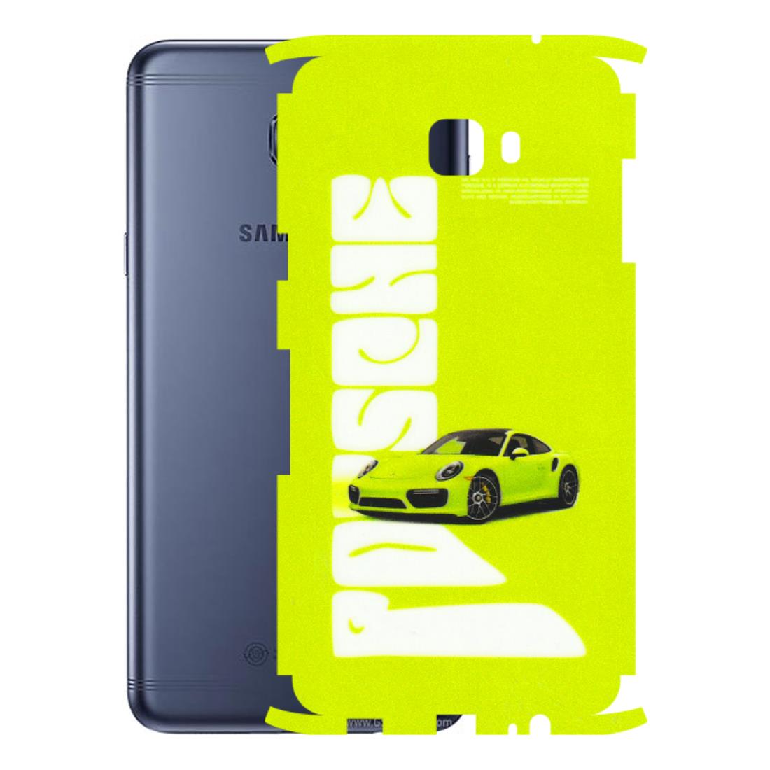 Samsung M/F/Note/Flip and C Phone Skins (All Models) - Lime Green Porche - 3D Embossed Finish (L-30) Samsung Galaxy C7 Pro
