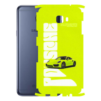 Samsung M/F/Note/Flip and C Phone Skins (All Models) - Lime Green Porche - 3D Embossed Finish (L-30) Samsung Galaxy C7 Pro