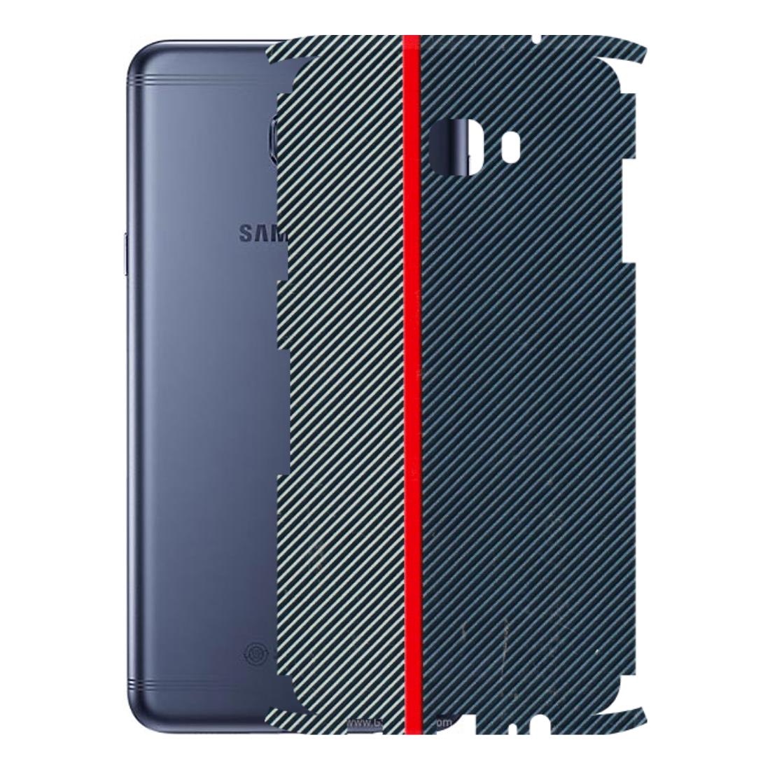 Samsung M/F/Note/Flip and C Phone Skins (All Models) - Blue Sober Lines - 3D Embossed Finish (L-305) Samsung Galaxy C7 Pro
