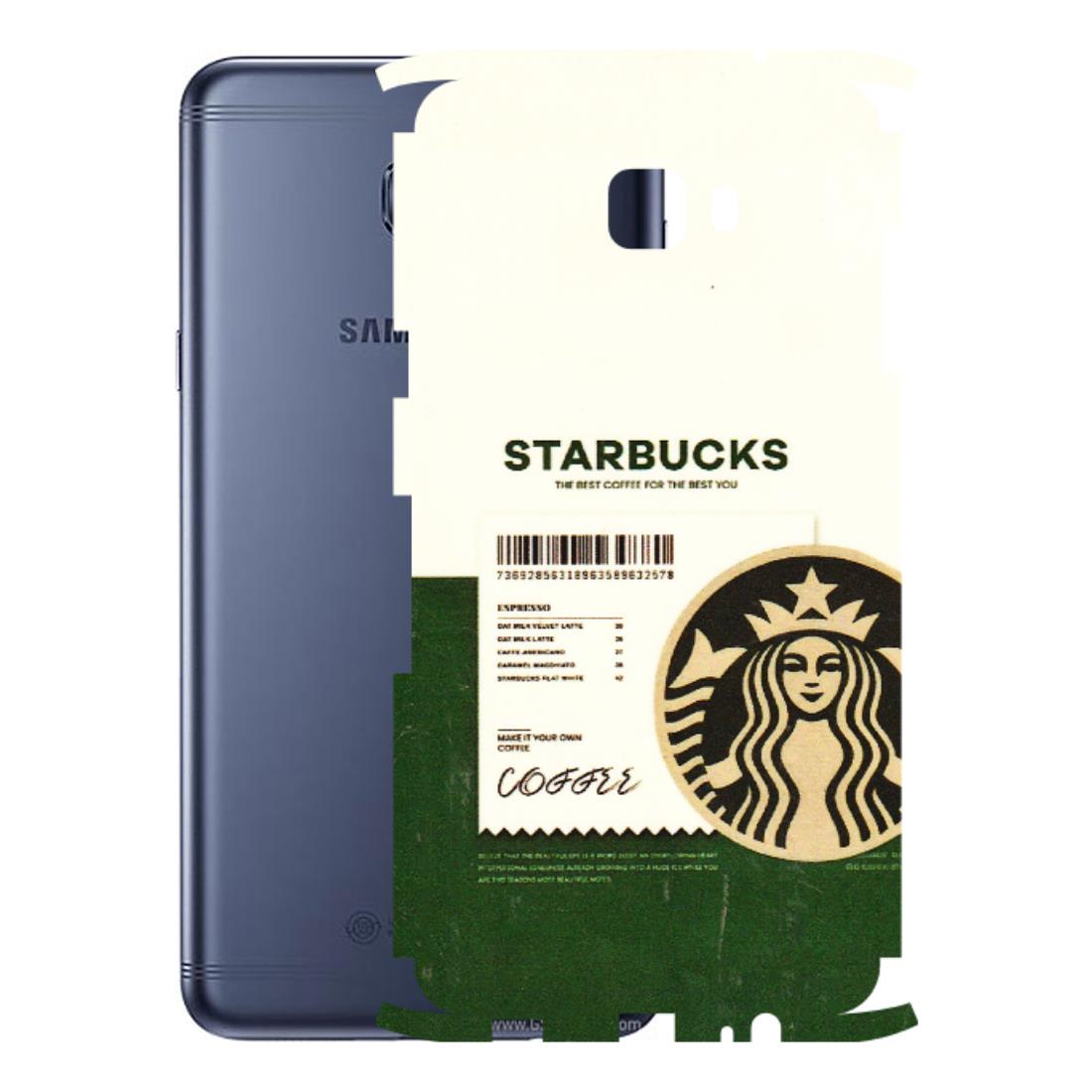 Samsung M/F/Note/Flip and C Phone Skins (All Models) - Starbucks Barcode - 3D Embossed Finish (L-308) Samsung Galaxy C7 Pro