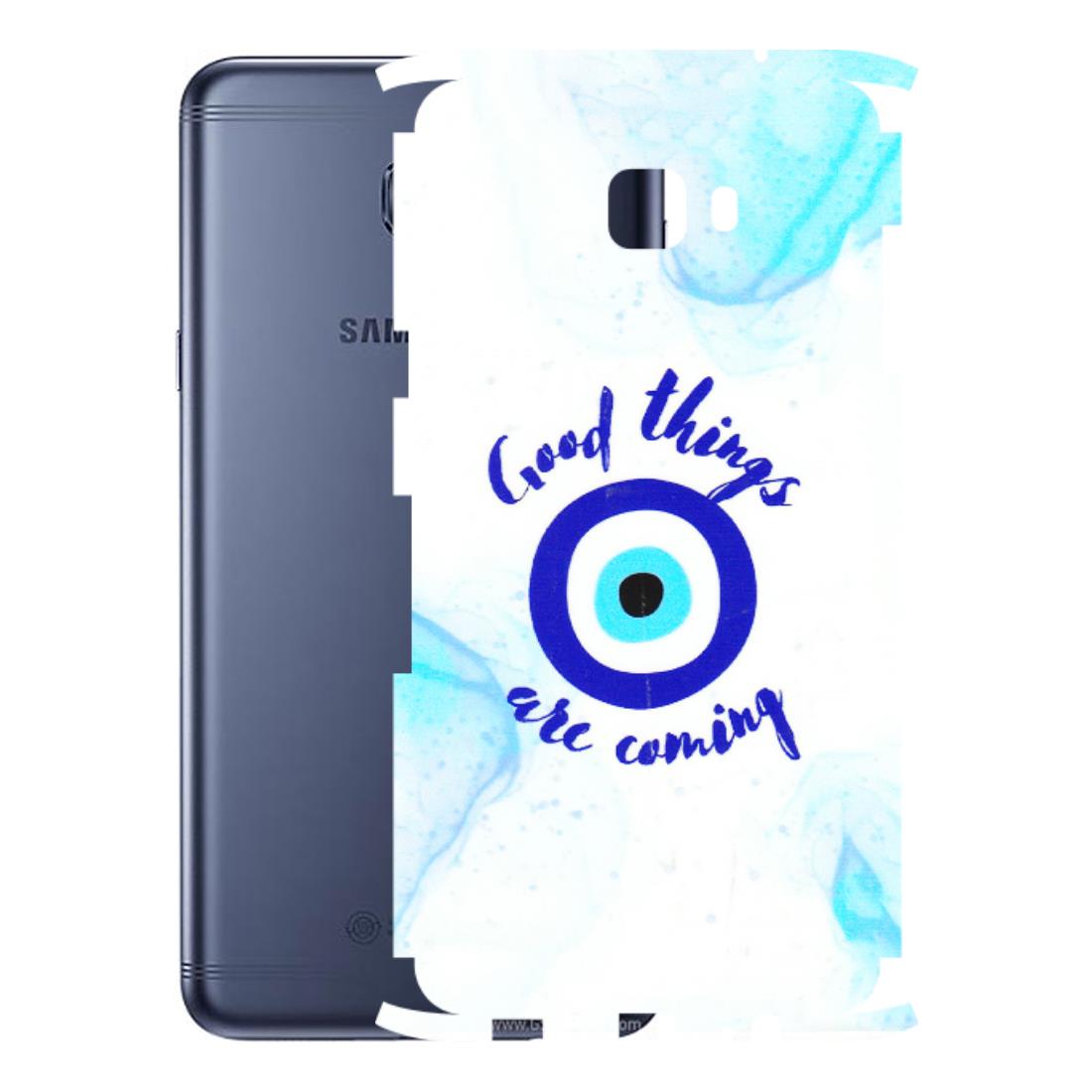 Samsung M/F/Note/Flip and C Phone Skins (All Models) - Evil Eye Good Things Are Coming - 3D Embossed Finish (L-322) Samsung Galaxy C7 Pro