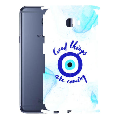 Samsung M/F/Note/Flip and C Phone Skins (All Models) - Evil Eye Good Things Are Coming - 3D Embossed Finish (L-322) Samsung Galaxy C7 Pro