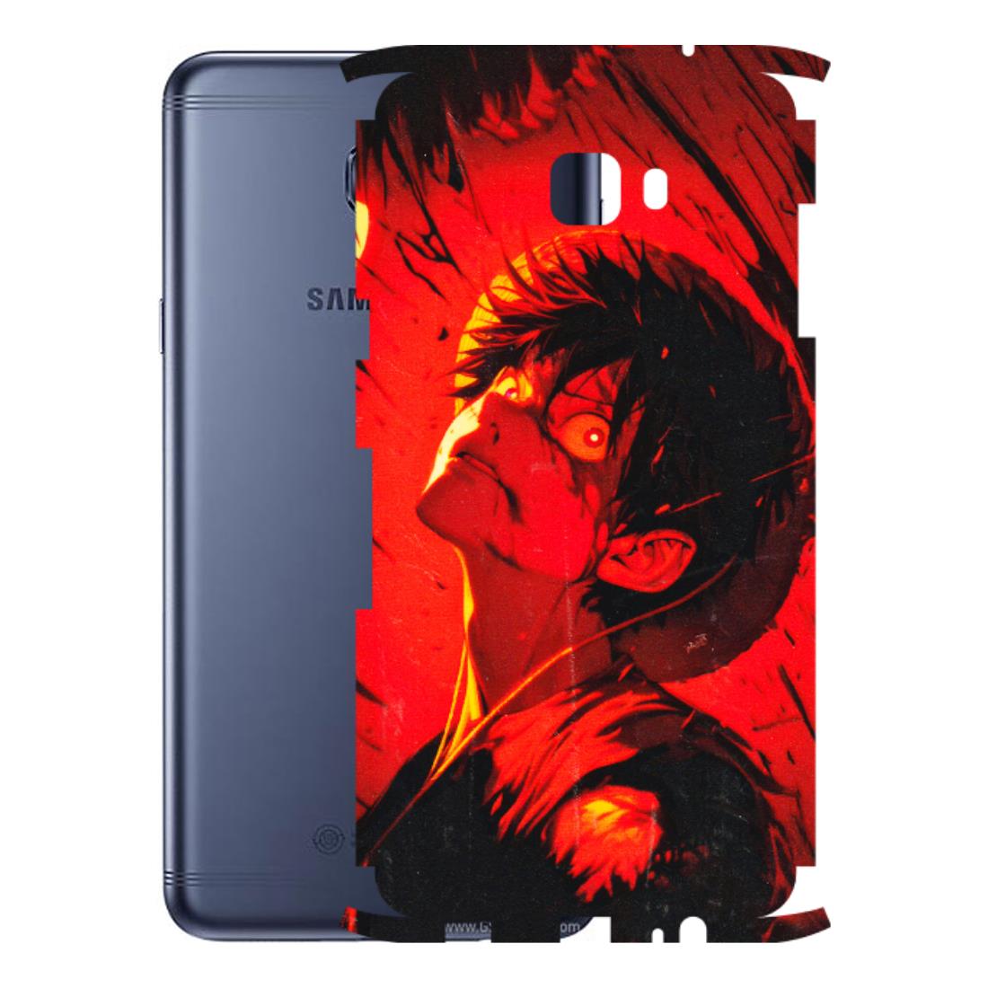 Samsung M/F/Note/Flip and C Phone Skins (All Models) - D.Luffy Power Up One Piece Anime - 3D Embossed Finish (L-326) Samsung Galaxy C7 Pro