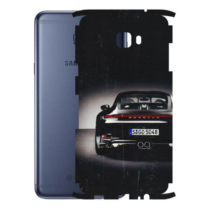 Samsung M/F/Note/Flip and C Phone Skins (All Models) - New Black Porsche GT3 - 3D Embossed Finish (L-327) Samsung Galaxy C7 Pro