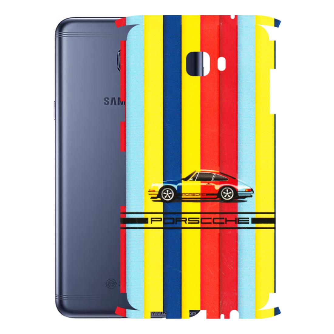 Samsung M/F/Note/Flip and C Phone Skins (All Models) - Multicolour Porche - 3D Embossed Finish (L-39) Samsung Galaxy C7 Pro