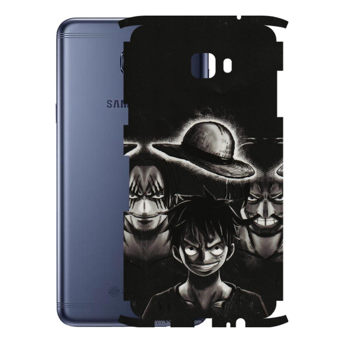 Samsung M/F/Note/Flip and C Phone Skins (All Models) - Black Luffy Hat - 3D Embossed Finish (L-57) Samsung Galaxy C7 Pro
