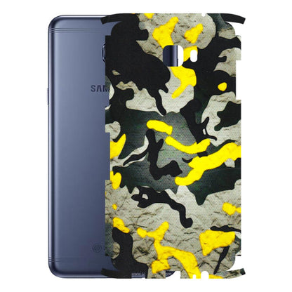 Samsung M/F/Note/Flip and C Phone Skins (All Models) - Yellow Camouflage - 3D Embossed Finish (L-61) Samsung Galaxy C7 Pro