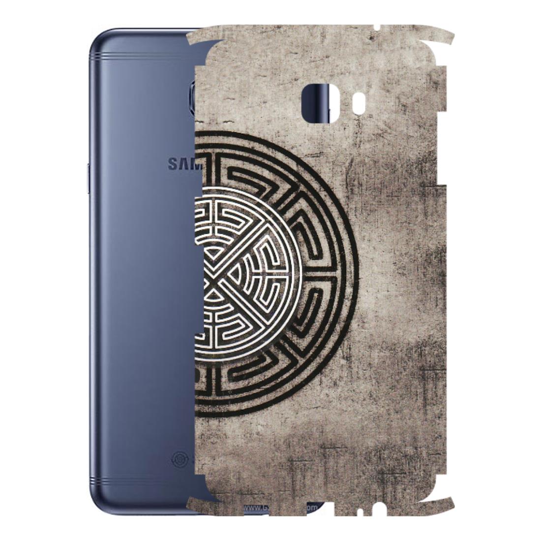 Samsung M/F/Note/Flip and C Phone Skins (All Models) - Mysterious Circular Design - 3D Embossed Finish (L-63) Samsung Galaxy C7 Pro