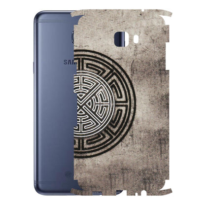 Samsung M/F/Note/Flip and C Phone Skins (All Models) - Mysterious Circular Design - 3D Embossed Finish (L-63) Samsung Galaxy C7 Pro