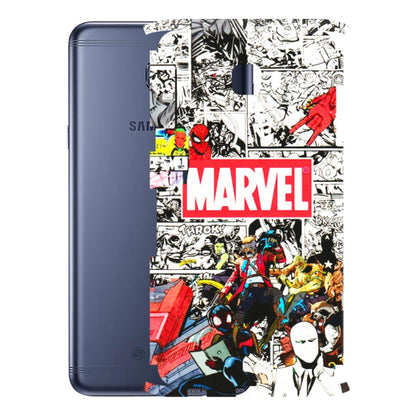 Samsung M/F/Note/Flip and C Phone Skins (All Models) - Marvel Colorful Comic - 3D Embossed Finish (L-64) Samsung Galaxy C7 Pro