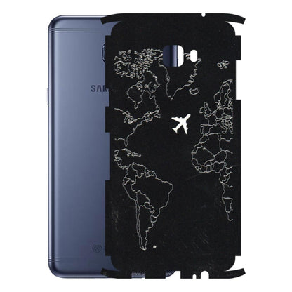 Samsung M/F/Note/Flip and C Phone Skins (All Models) - Never Ending Travel - 3D Embossed Finish (L-79) Samsung Galaxy C7 Pro