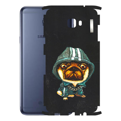 Samsung M/F/Note/Flip and C Phone Skins (All Models) - Puppy N Hoodie - 3D Embossed Finish (L-90) Samsung Galaxy C7 Pro