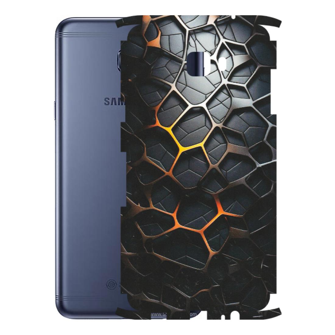Samsung M/F/Note/Flip and C Phone Skins (All Models) - New Abstract Graphite Tiles - Matte Finish (M-130) Samsung Galaxy C7 Pro