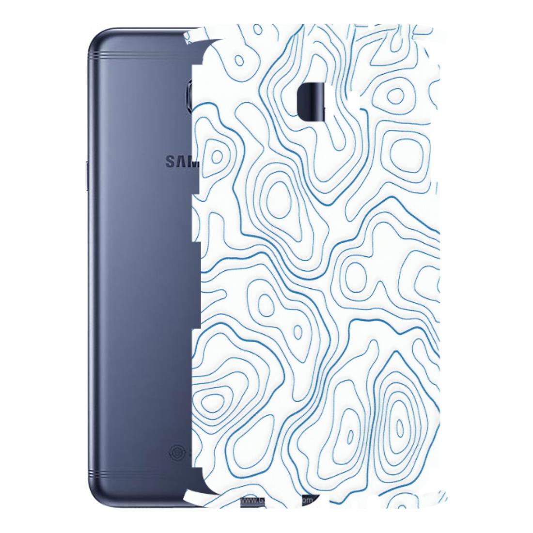 Samsung M/F/Note/Flip and C Phone Skins (All Models) - Blue And White Swirls - Matte Finish (M-139) Samsung Galaxy C7 Pro