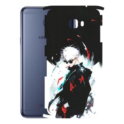 Samsung M/F/Note/Flip and C Phone Skins (All Models) - Gojo Powerful Charater Kaisen Anime - Matte Finish (M-144) Samsung Galaxy C7 Pro