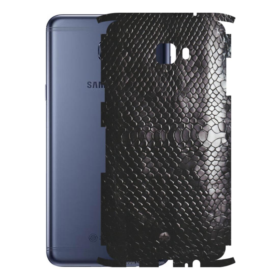 Samsung M/F/Note/Flip and C Phone Skins (All Models) - Black Snack Leather - Matte Finish (M-147) Samsung Galaxy C7 Pro