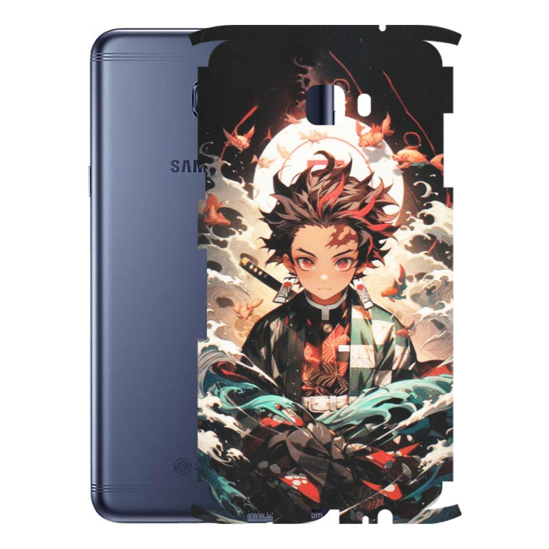 Samsung M/F/Note/Flip and C Phone Skins (All Models) - Tanjiro Demon Slayer Anime - Matte Finish (M-158) Samsung Galaxy C7 Pro