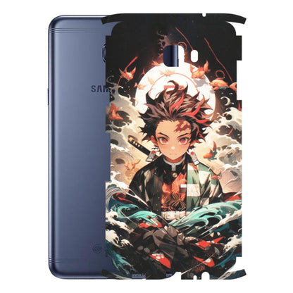 Samsung M/F/Note/Flip and C Phone Skins (All Models) - Tanjiro Demon Slayer Anime - Matte Finish (M-158) Samsung Galaxy C7 Pro