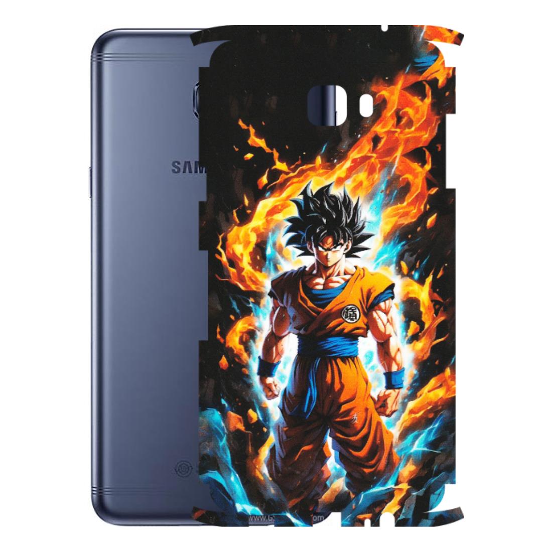 Samsung M/F/Note/Flip and C Phone Skins (All Models) - Goku Transformation Anime - Matte Finish (M-159) Samsung Galaxy C7 Pro