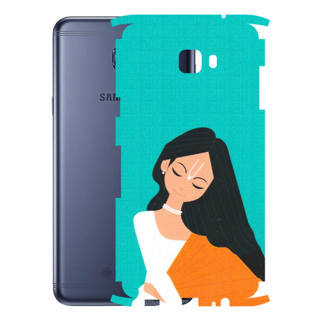 Samsung M/F/Note/Flip and C Phone Skins (All Models) - Radhe Radhe With Hindu Symbol - Matte Finish (M-164) Samsung Galaxy C7 Pro