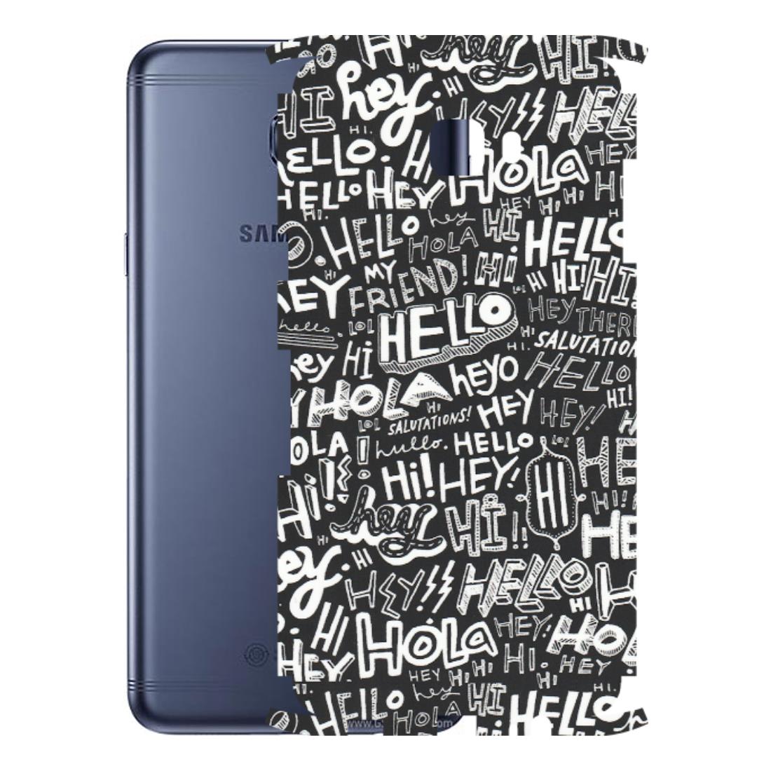 Samsung M/F/Note/Flip and C Phone Skins (All Models) - Hi Hello Doodles - Matte Finish (M-25) Samsung Galaxy C7 Pro